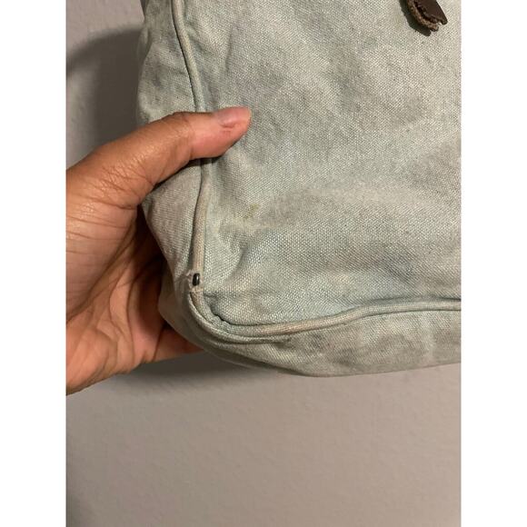 Myra Bag Crossbody Shoulder Purse Turquoise Canvas Texas Fringe Western READ - Picture 5 of 14